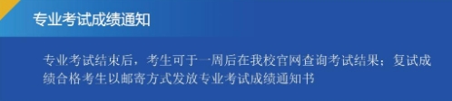 專業(yè)考試成績通知